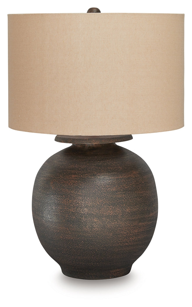 Carlenbury Antique Brown Table Lamp