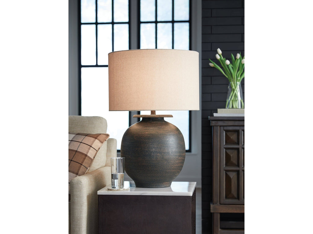 Carlenbury Antique Brown Table Lamp