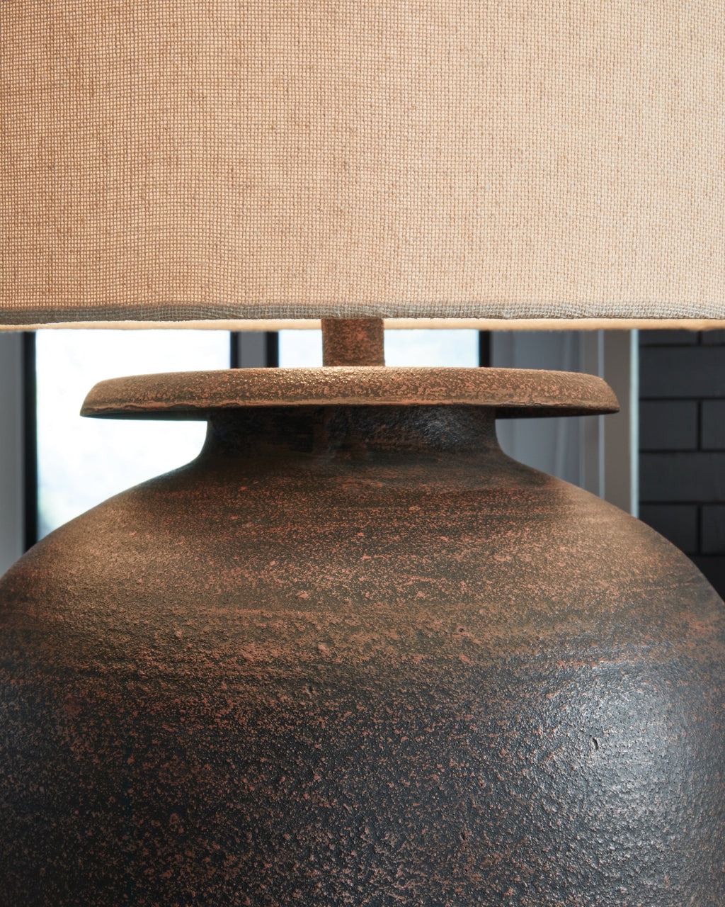 Carlenbury Antique Brown Table Lamp