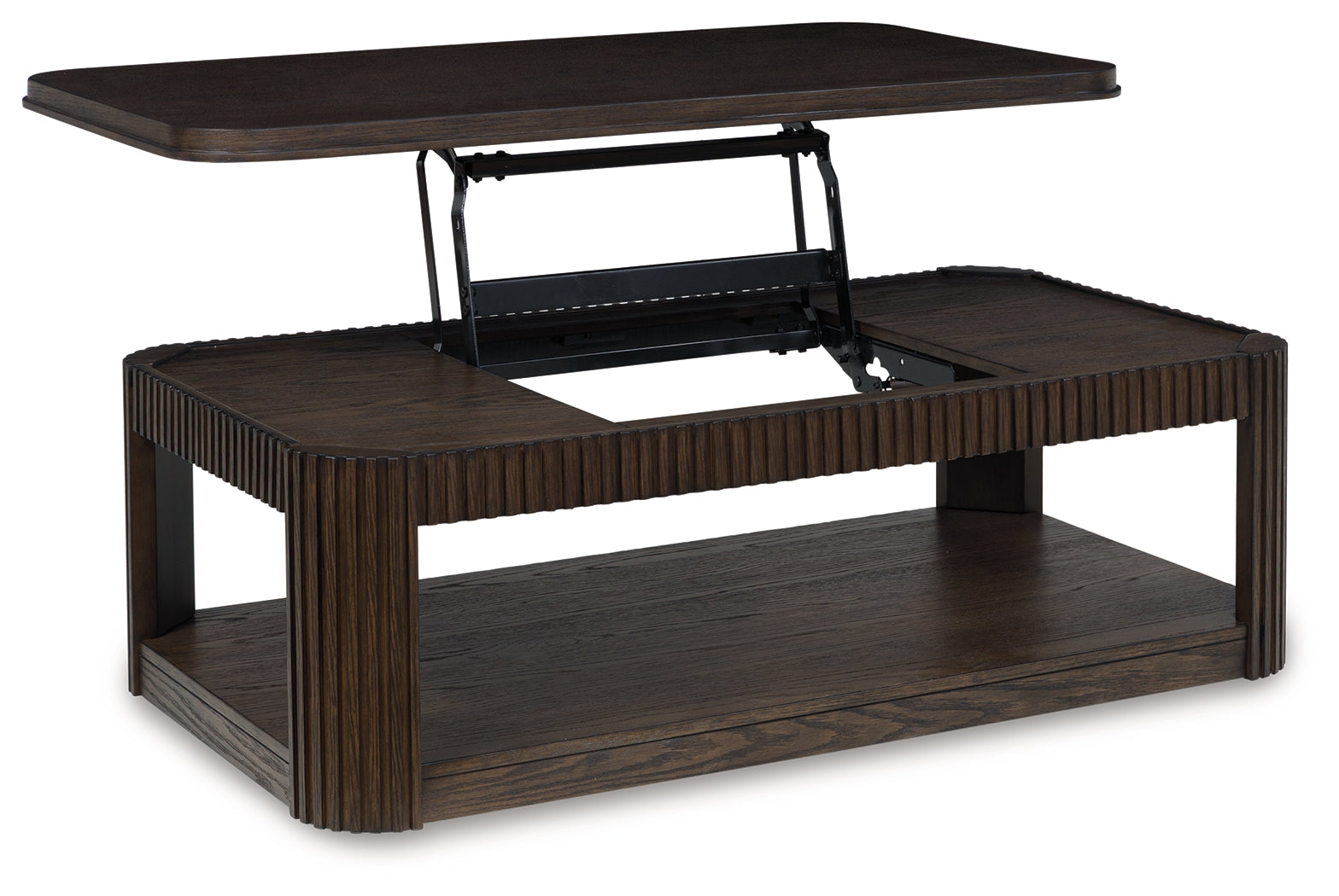 Carlibrie Warm Brown Lift Top Cocktail Table