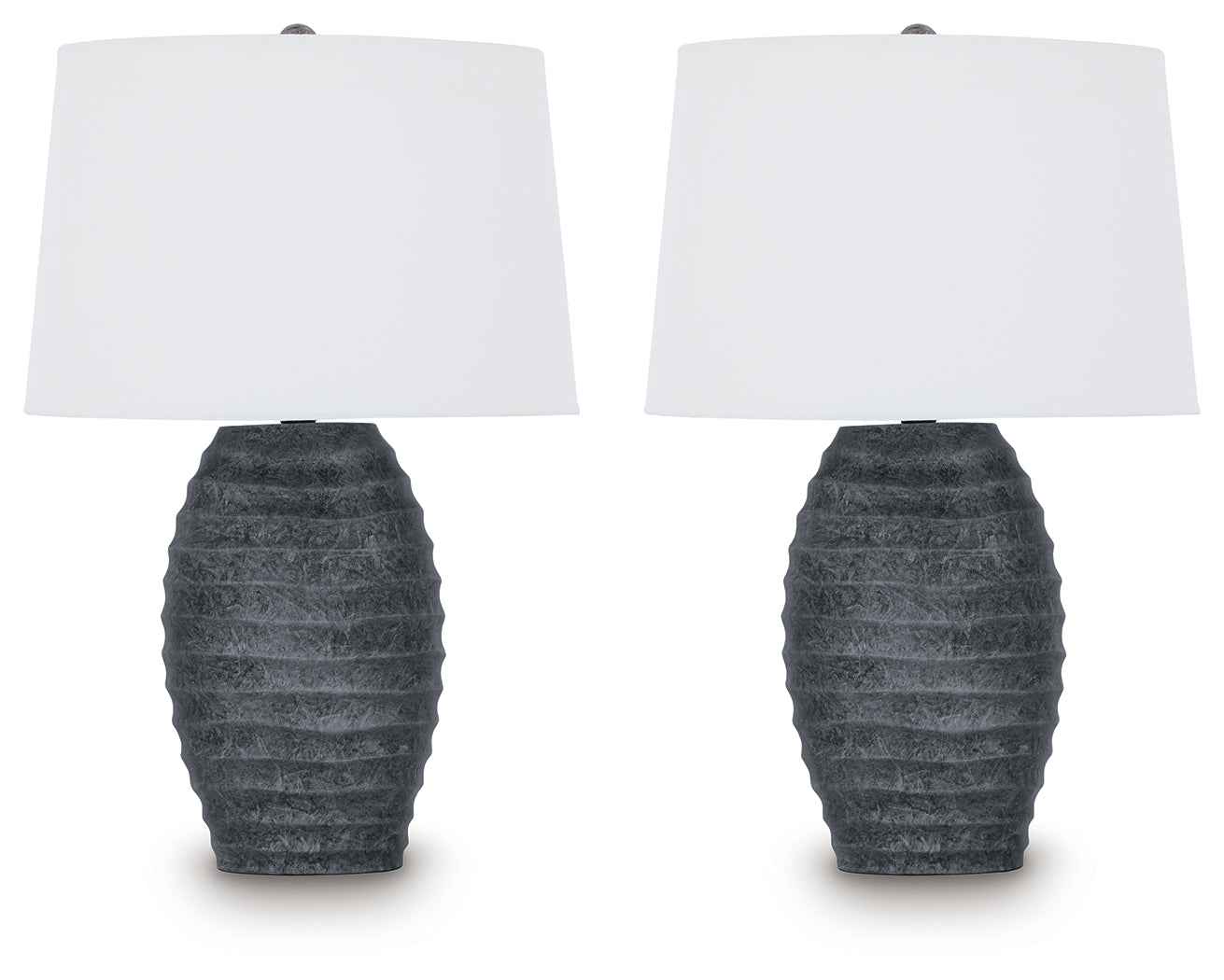 Caronick Antique Silver Table Lamp (Set of 2)