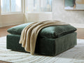 Carriage View Jade Oversized Accent Ottoman
