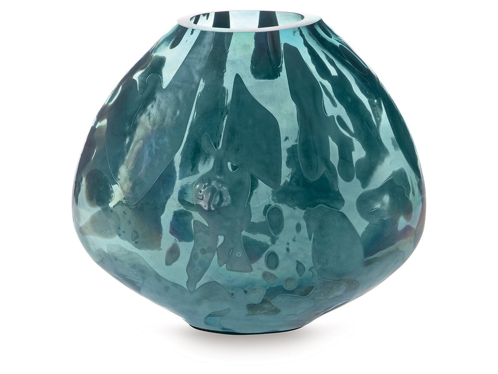 Cartshaw Iridescent Teal Vase