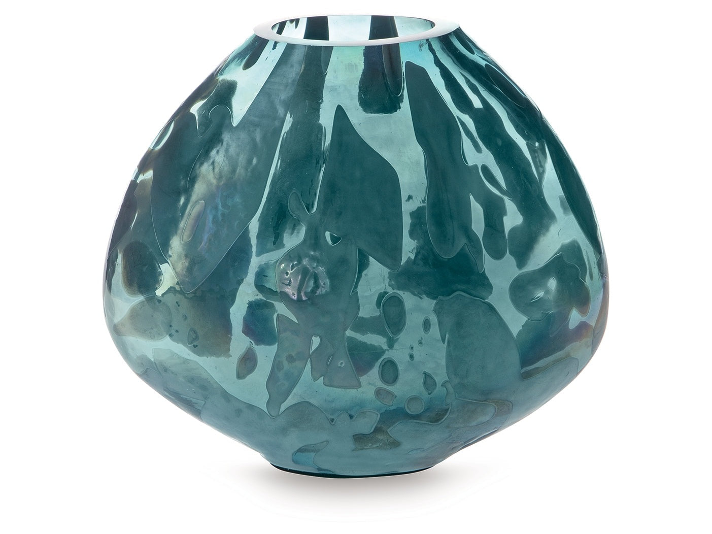 Cartshaw Iridescent Teal Vase