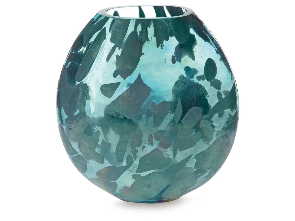 Cartshaw Iridescent Teal Vase