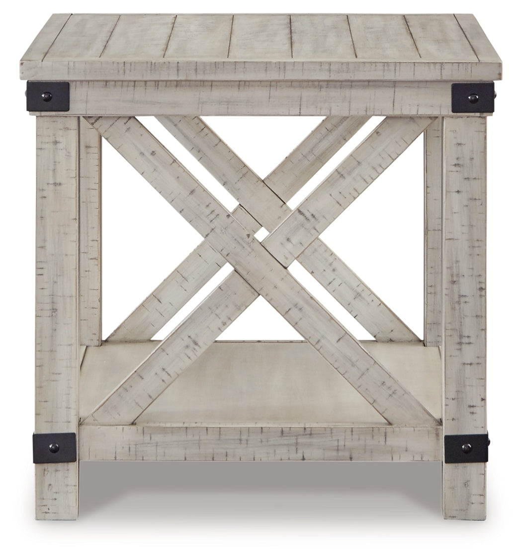Carynhurst White Wash End Table