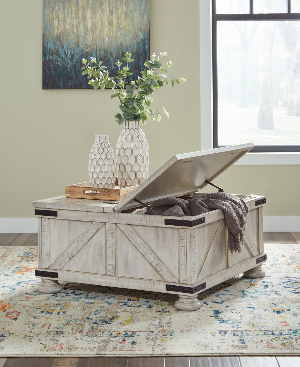 Carynhurst Whitewash Coffee Table