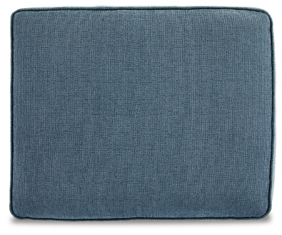 Cashton Blue Chair and Ottoman