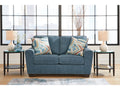 Cashton Blue Loveseat