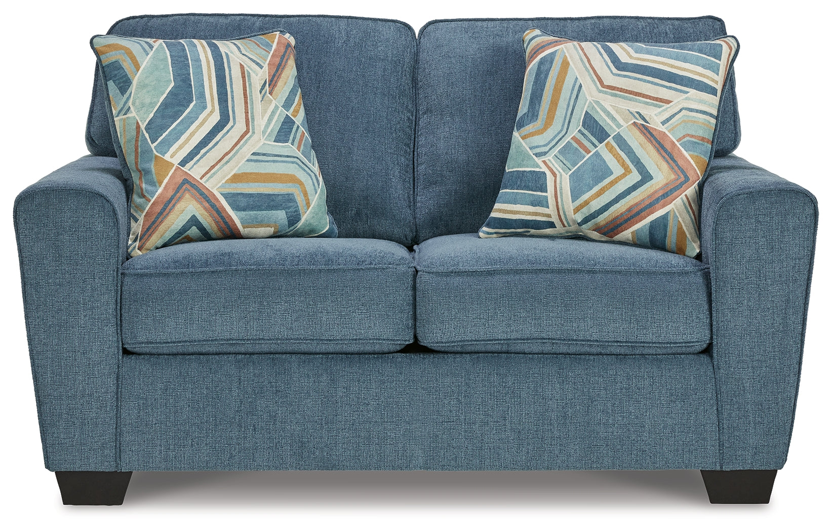 Cashton Blue Queen Sofa Sleeper & Loveseat