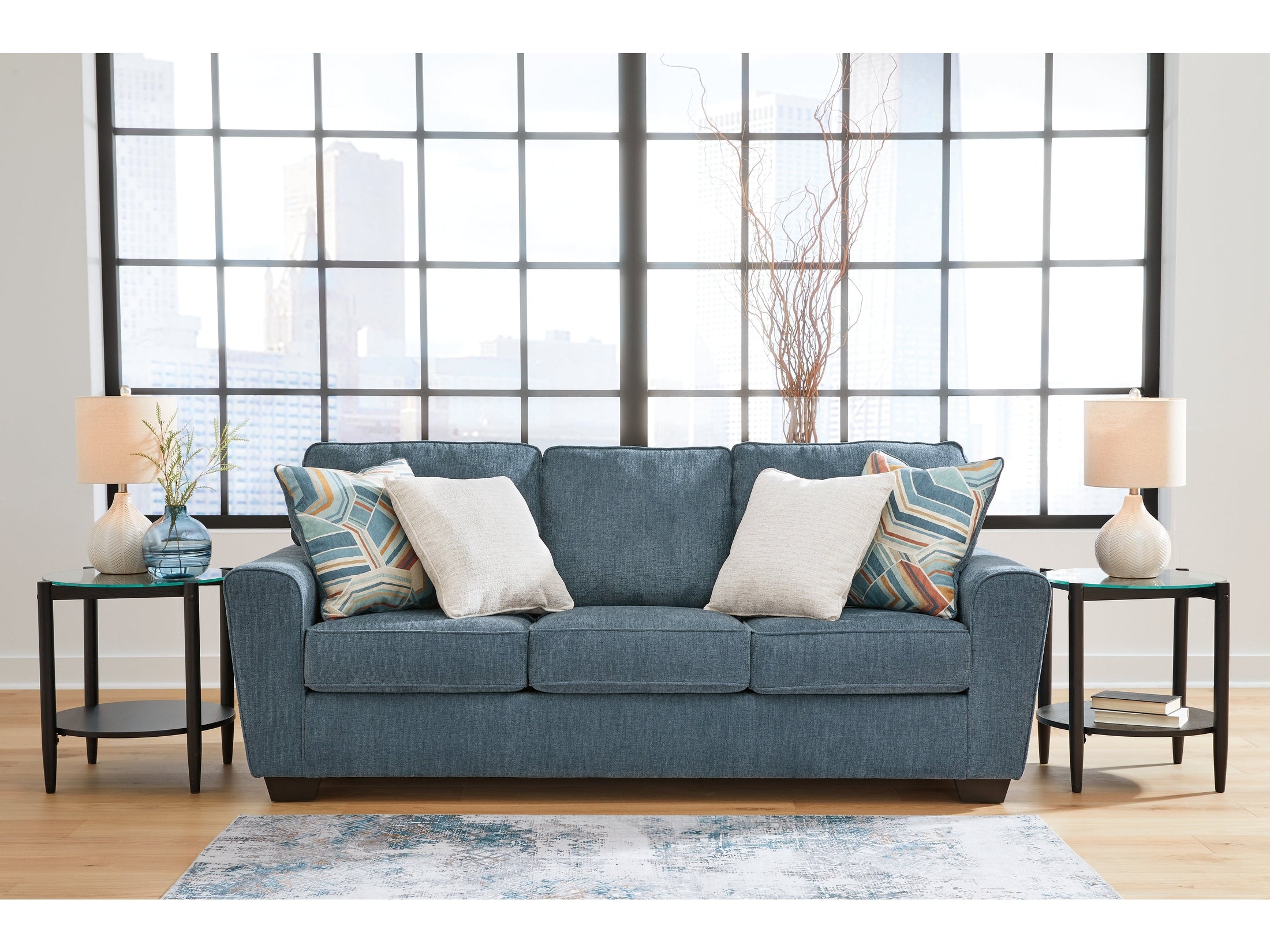 Cashton Blue Sofa