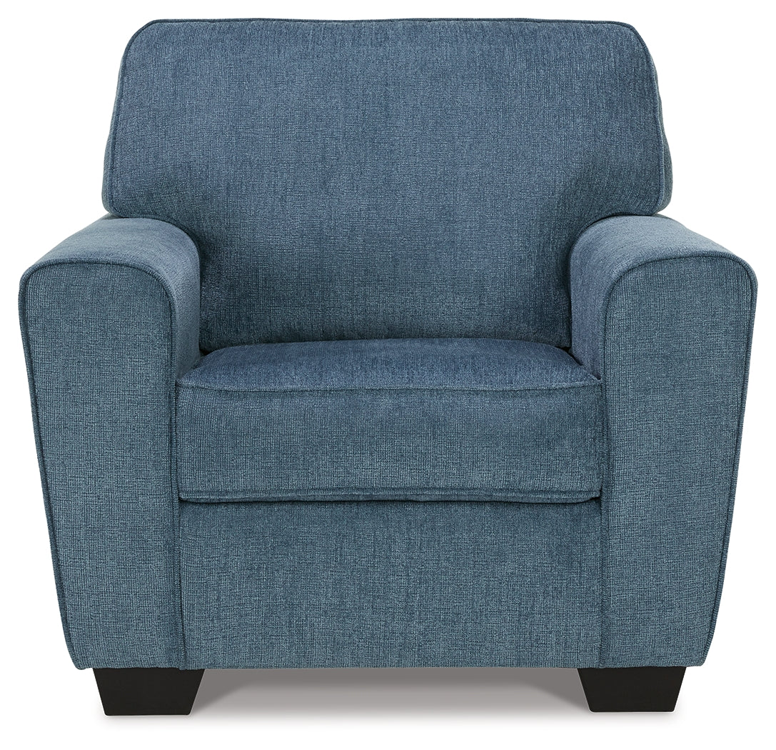 Cashton Blue Sofa and Chair