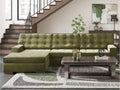 Caspian-Town Olive 2-Piece LAF Sectional with Chaise