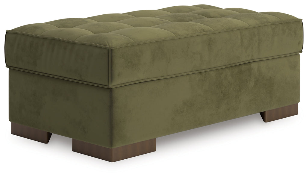 Caspian-Town Olive Oversized Accent Ottoman