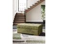 Caspian-Town Olive Oversized Accent Ottoman