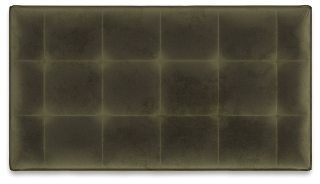 Caspian-Town Olive Oversized Accent Ottoman