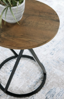 Cassbryn Brown/Black Occasional Table Set (Set of 3)