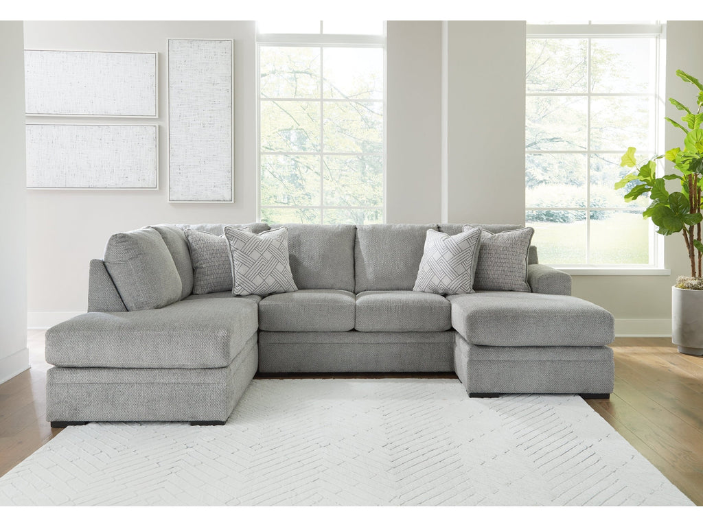 Casselbury Cement 2pc Sectional with Chaise