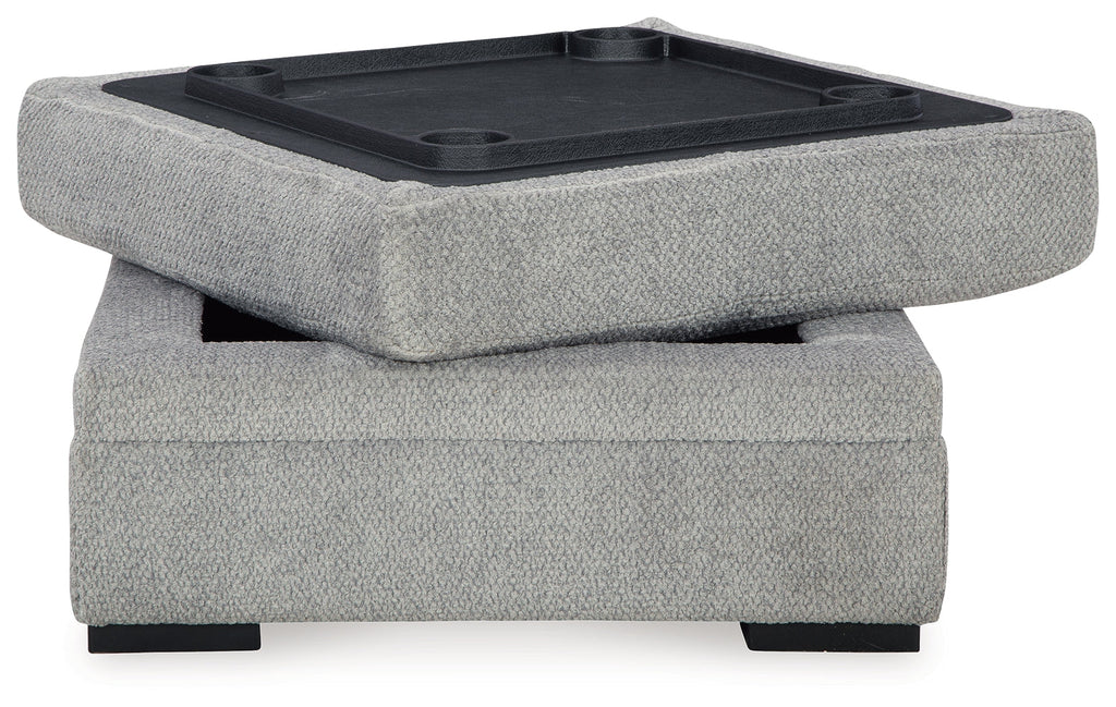 Casselbury Cement Ottoman w/ Storage