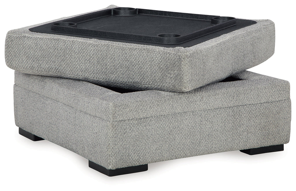 Casselbury Cement Ottoman w/ Storage