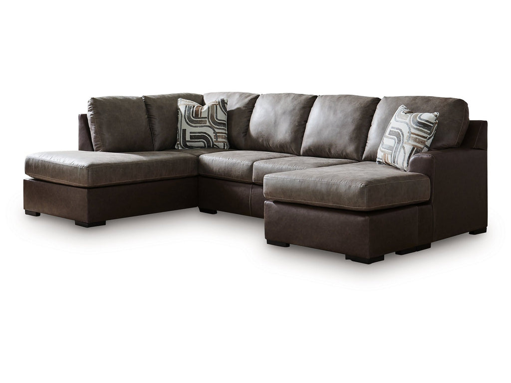 Castille Way Fossil 2-Piece Sleeper Sectional with Right Chaise