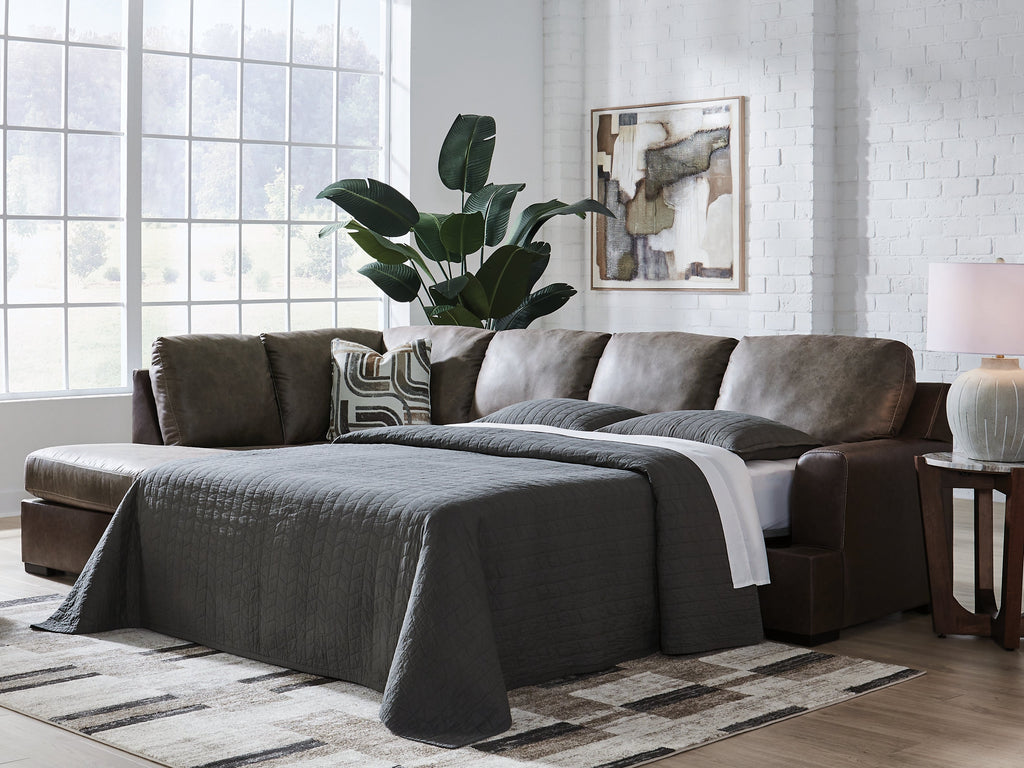 Castille Way Fossil 2-Piece Sleeper Sectional with Right Chaise