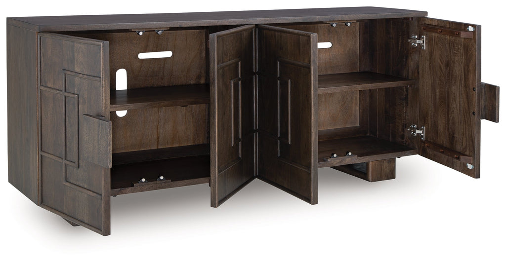Cato Dark Brown Accent Cabinet