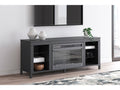 Cayberry Black 60" TV Stand with Electric Fireplace