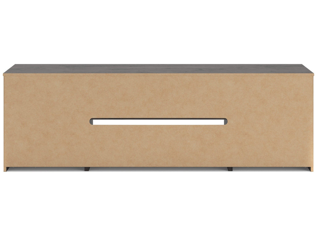 Cayboni Black 71" TV Stand with Electric Fireplace
