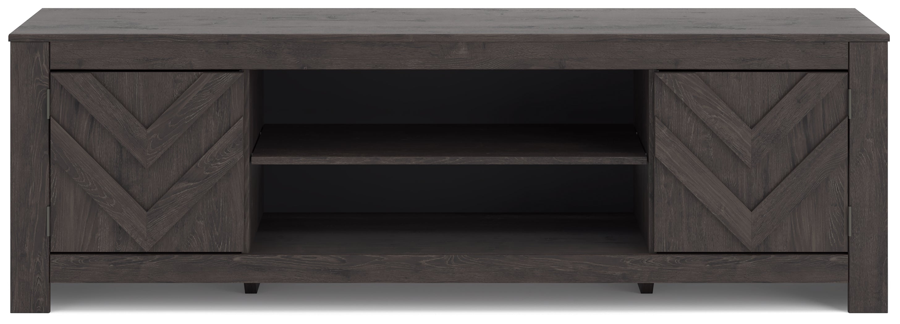 Cayboni Black LG TV Stand w/Fireplace Option