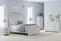 Cayboni Whitewash Twin Panel Bedroom Set