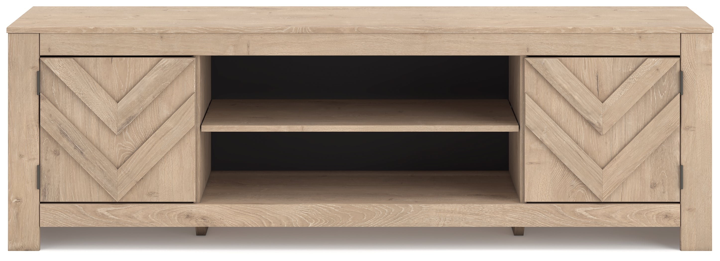 Cayboni Tan LG TV Stand w/Fireplace Option