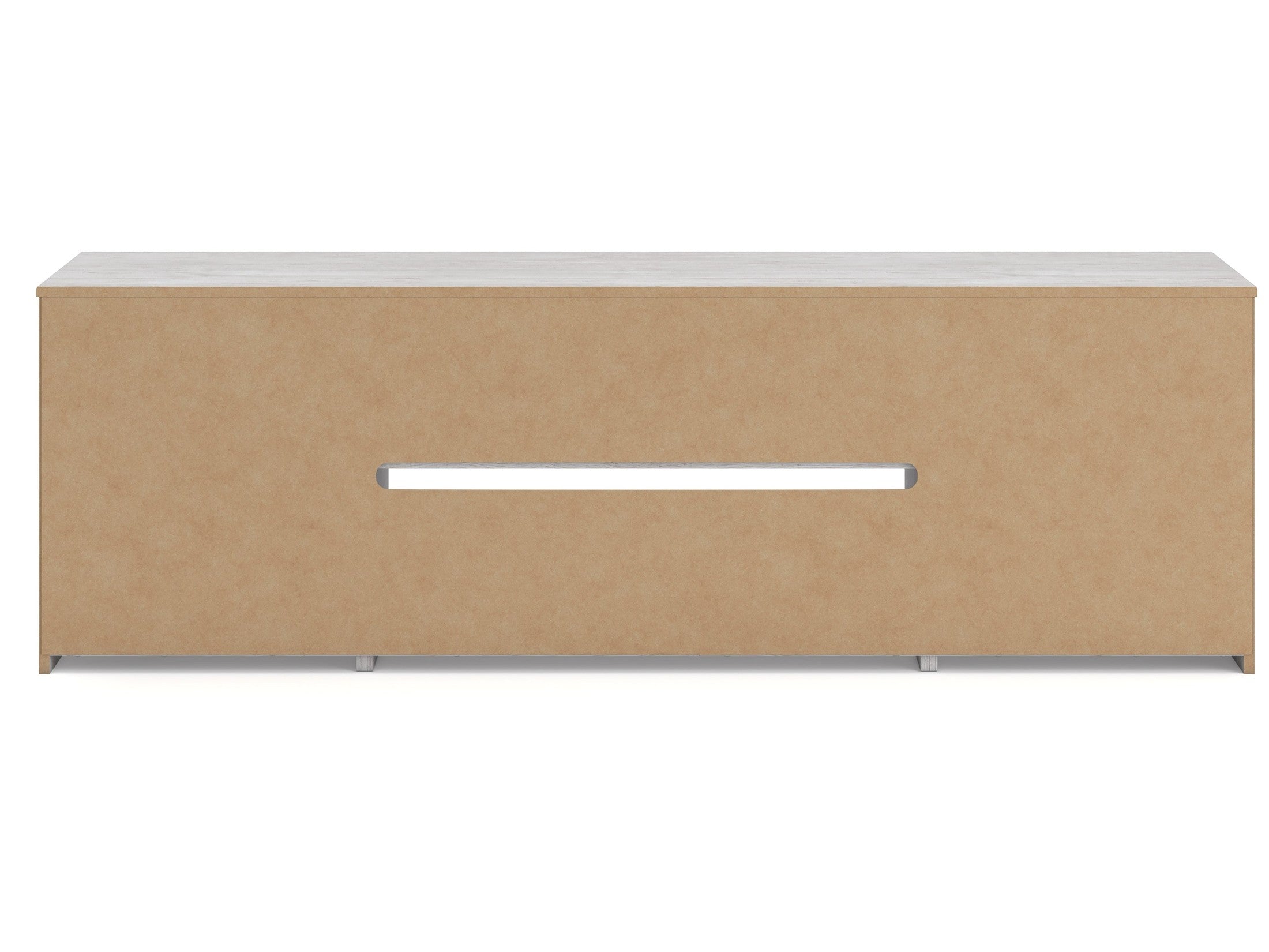 Cayboni Whitewash 71" TV Stand with Electric Fireplace