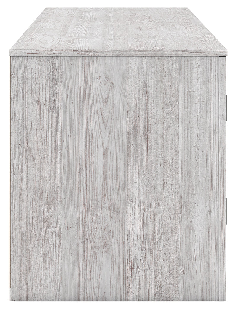 Cayboni Whitewash 71" TV Stand with Electric Fireplace