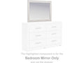 Cayboni Whitewash Bedroom Mirror
