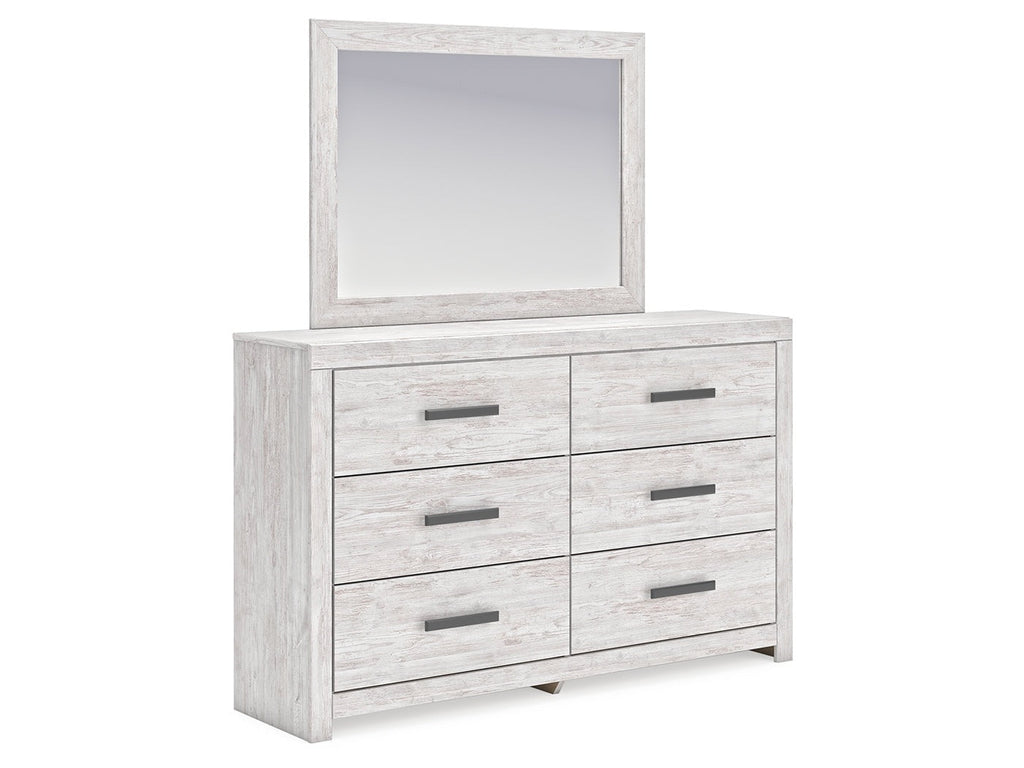 Cayboni Whitewash Bedroom Mirror