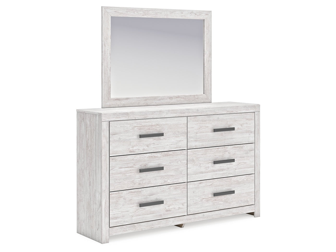 Cayboni Whitewash Bedroom Mirror