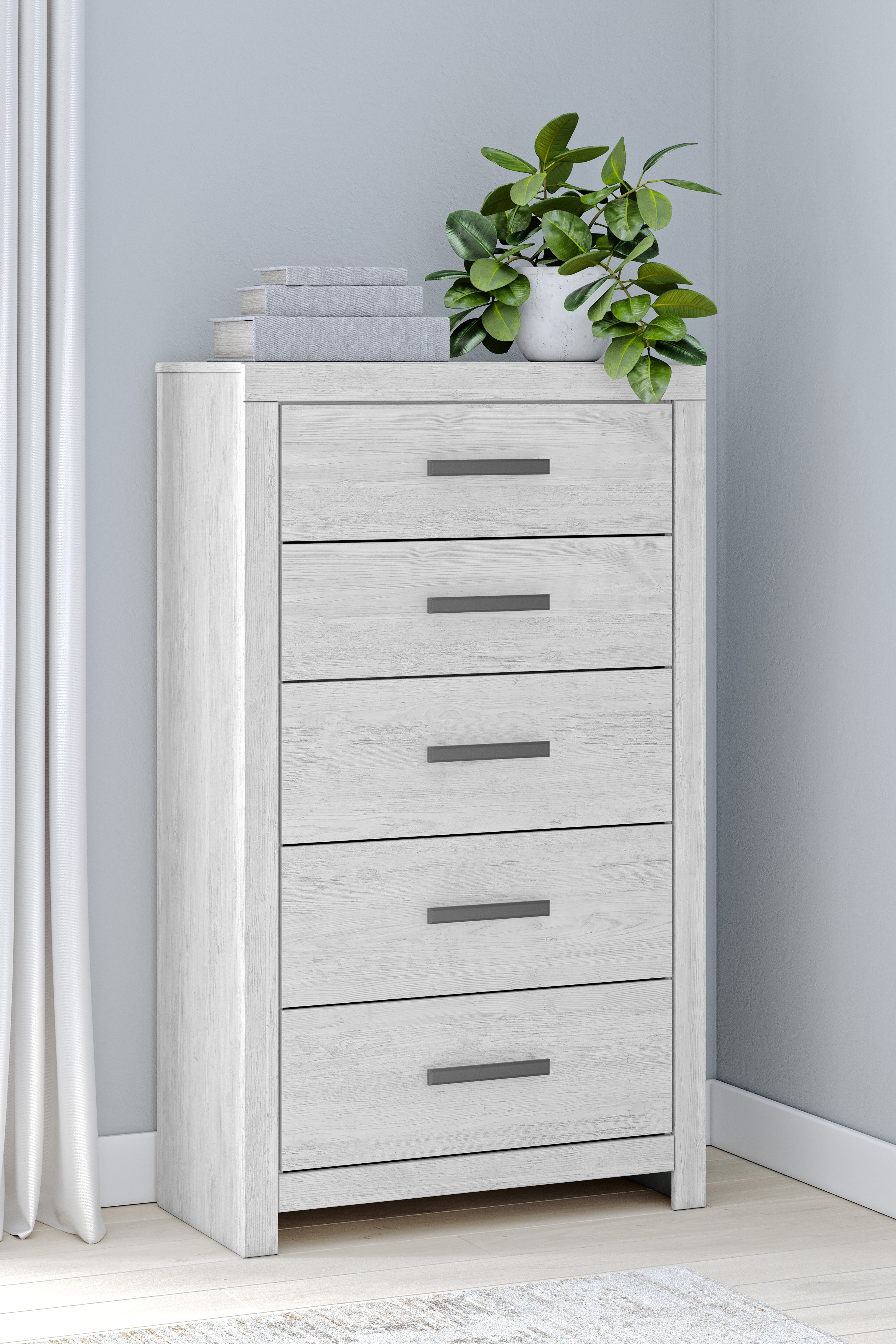 Cayboni Whitewash Twin Panel Bedroom Set