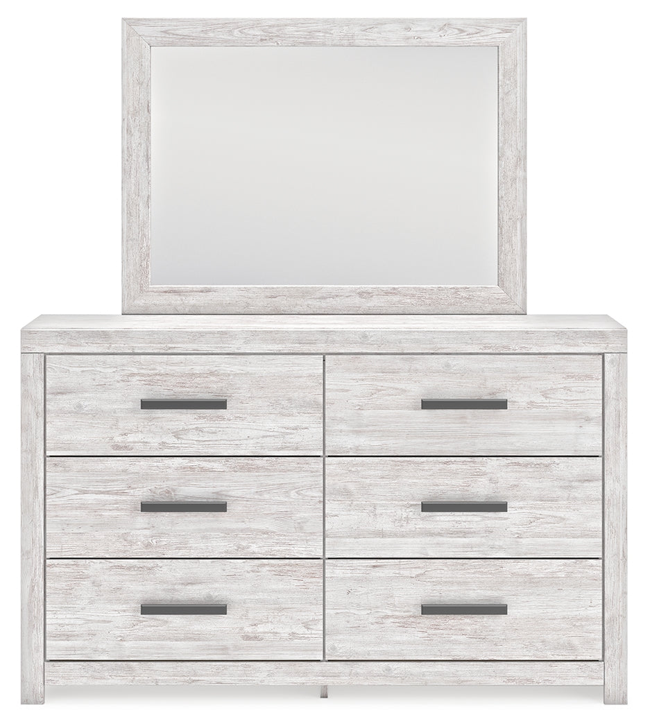 Cayboni Whitewash Full Panel Bedroom Set