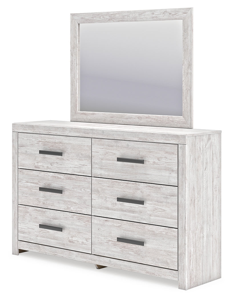 Cayboni Whitewash Full Panel Bedroom Set