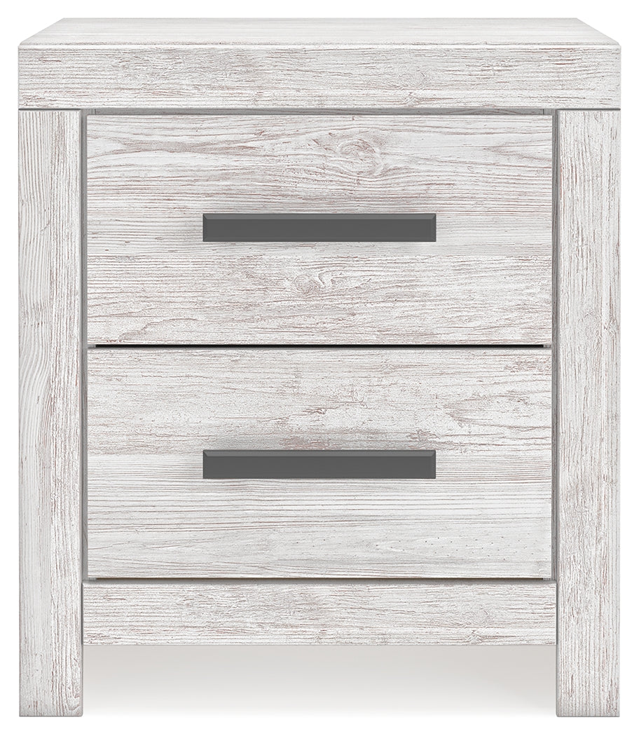 Cayboni Whitewash Full Panel Bedroom Set