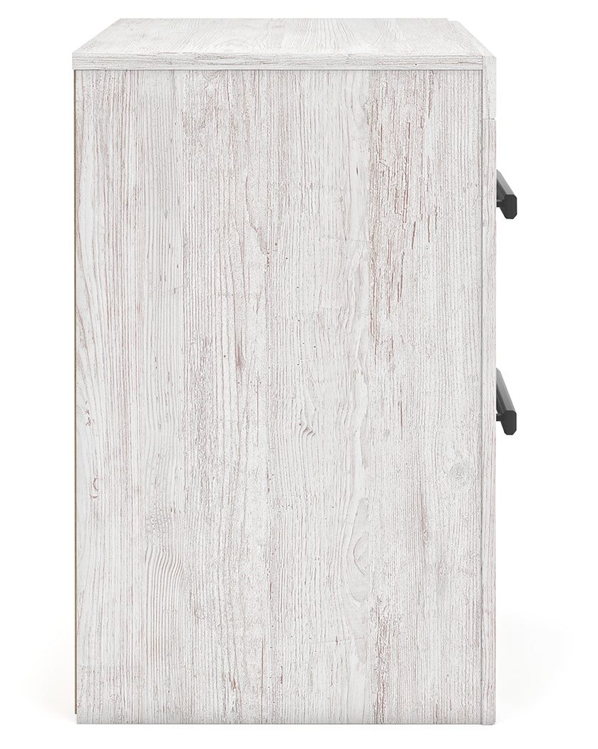 Cayboni Whitewash Full Panel Bedroom Set