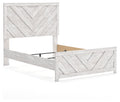 Cayboni Whitewash Full Panel Youth Bed