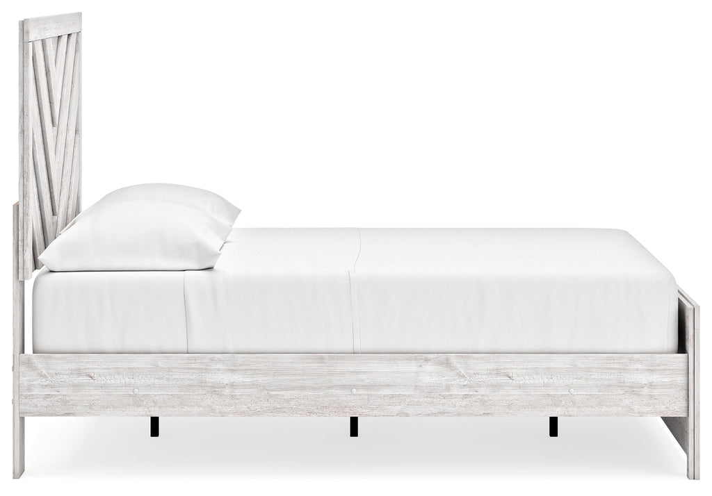 Cayboni Whitewash Full Panel Youth Bed