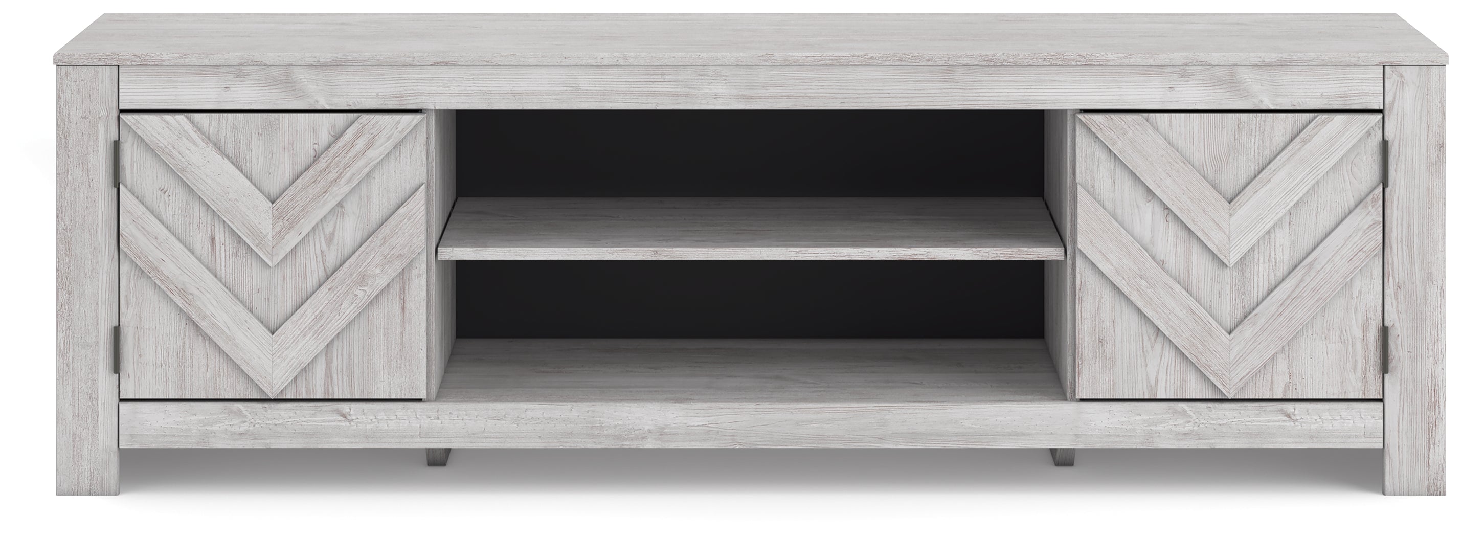 Cayboni Whitewash LG TV Stand w/Fireplace Option