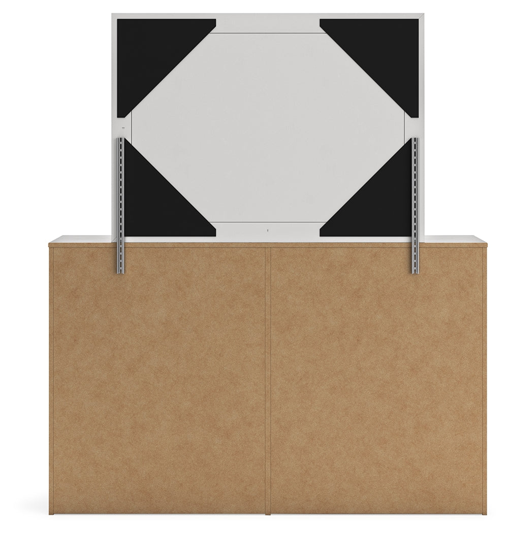 Cayboni Whitewash King Panel Bedroom Set
