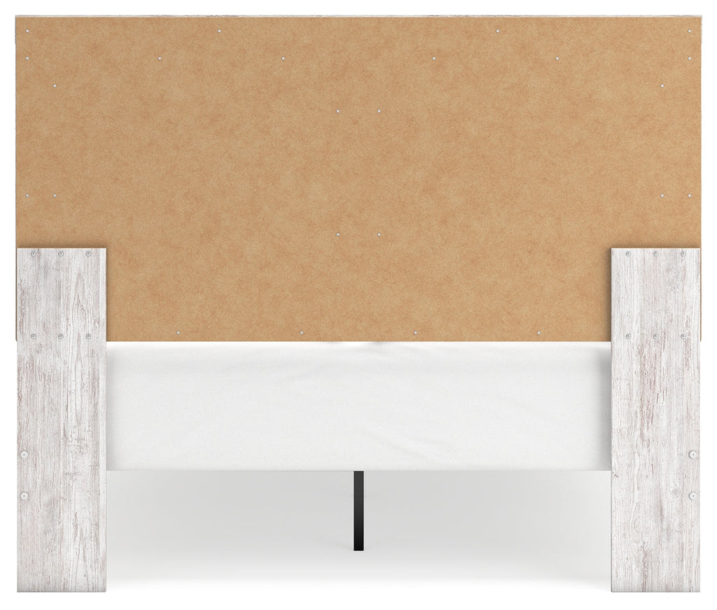 Cayboni Whitewash Queen Panel Bed