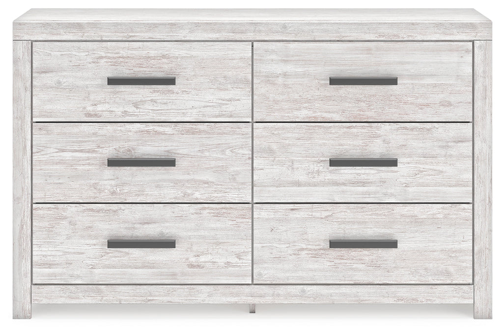 Cayboni Whitewash Queen Panel Bedroom Set