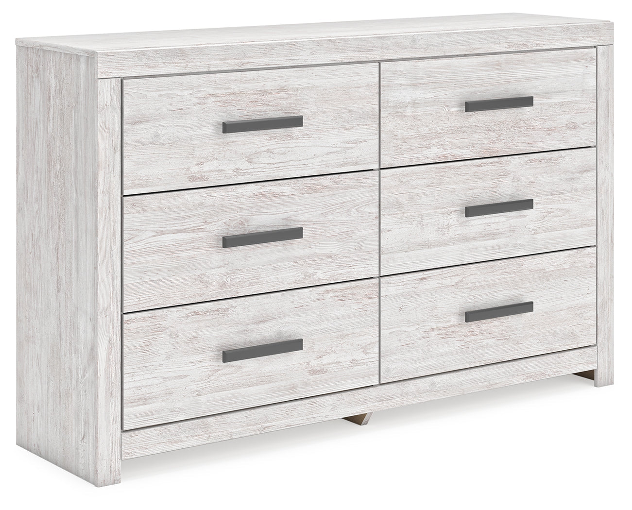 Cayboni Whitewash King Panel Bedroom Set