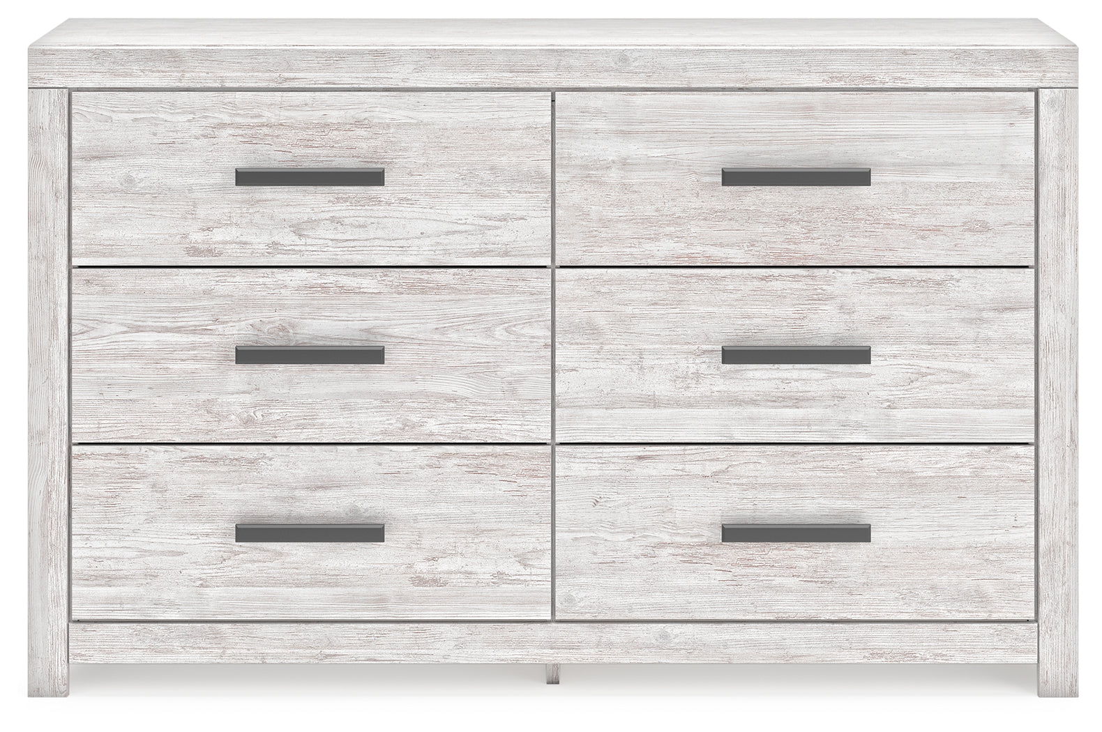 Cayboni Whitewash Queen Panel Bedroom Set with Dresser and Nightstand